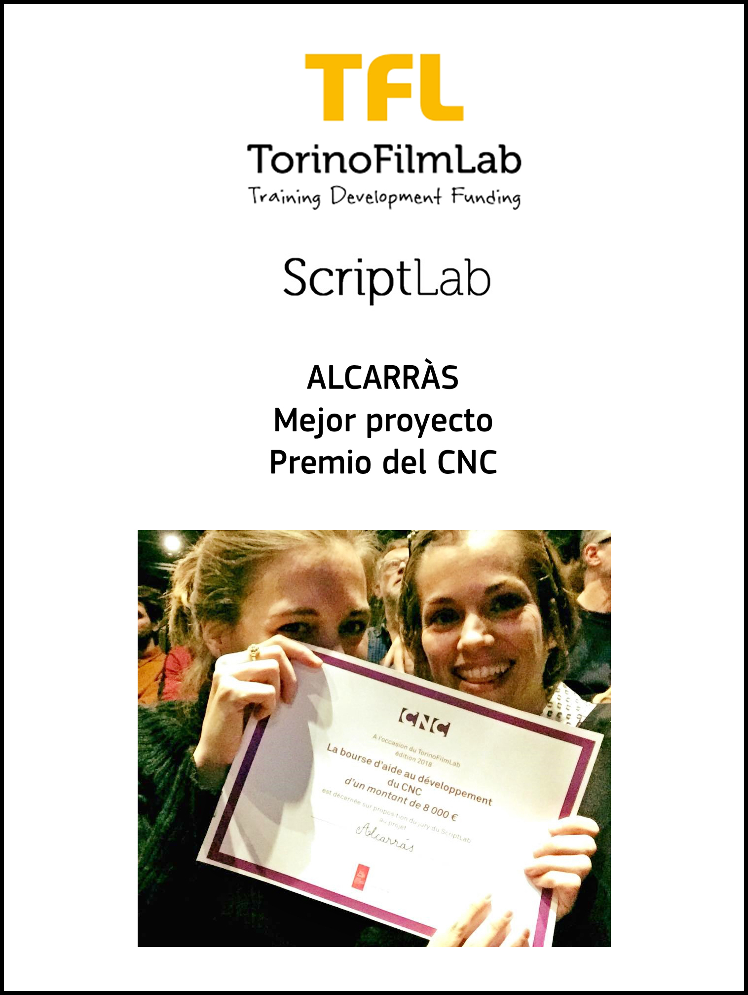 ScriptLabTorinoFilmLabCNCAlcarras MariaZamora CarlaSimonInterior