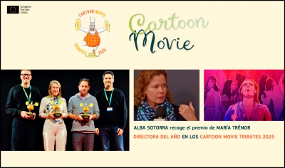CARTOON MOVIE TRIBUTES 2025: La española María Trénor (ROCK BOTTOM) es premiada como directora de animación del año
