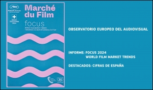 OBSERVATORIO EUROPEO DEL AUDIOVISUAL: Cifras de España del informe Focus 2024 - World Film Market Trends