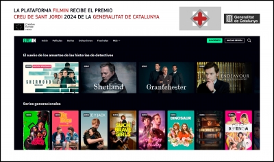 FILMIN: La plataforma con apoyo de Europa Creativa MEDIA recibirá el premio Creu de Sant Jordi 2024