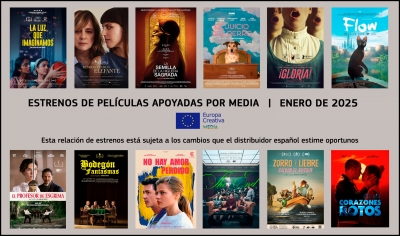 ESTRENOS ENERO 2025: Películas apoyadas por MEDIA