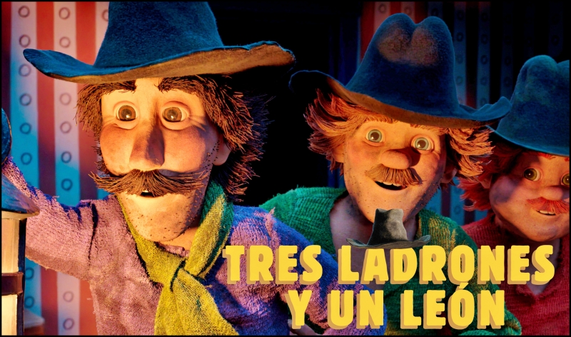 TRES LADRONES Y UN LEÓN