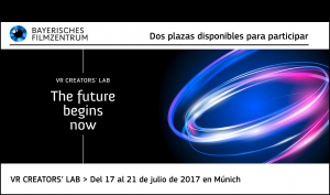 VR CREATORS&#039; LAB: Dos plazas disponibles para participar