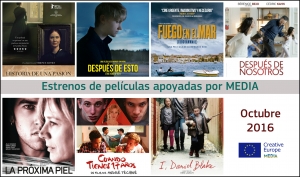 ESTRENOS OCTUBRE 2016: Películas apoyadas por MEDIA