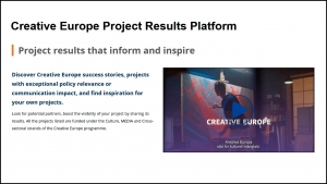 TUTORIAL - PLATAFORMA CREATIVE EUROPE EUROPE PROJECT RESULTS