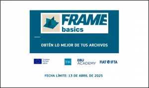 INA: Abierta la convocatoria de FRAME Basics 2025