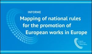 OBSERVATORIO EUROPEO DEL AUDIOVISUAL: Nuevo informe sobre las normas nacionales para la promoción de obras europeas en Europa
