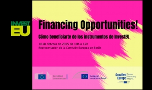 INVESTEU: Descubre cómo apoya a los sectores cultural y creativo a través de herramientas de financiación específicas