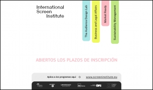 INTERNATIONAL SCREEN INSTITUTE 2025: Abiertas las convocatorias de sus programas de formación