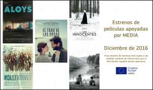 ESTRENOS DICIEMBRE 2016: Películas apoyadas por MEDIA