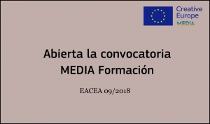 CONVOCATORIAS: Apoyo a la Formación EACEA 09/2018