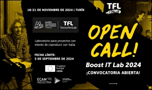 TORINOFILMLAB: Abierta la convocatoria de TFL Italia - Boost IT Lab 2024