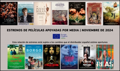 ESTRENOS NOVIEMBRE 2024: Películas apoyadas por MEDIA