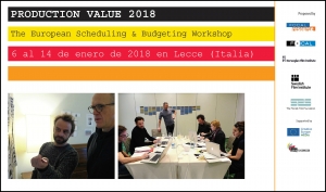 PRODUCTION VALUE: Taller para presupuestar y programar obras (películas y series)