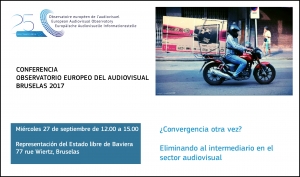 OBSERVATORIO EUROPEO DEL AUDIOVISUAL: Conferencia en Bruselas