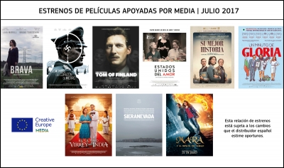 ESTRENOS JULIO 2017: Películas apoyadas por MEDIA