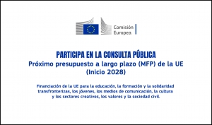 CONSULTA PÚBLICA: Participa para el presupuesto a largo plazo (MFP) de la Unión Europea (inicio 2028)