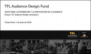 TFL AUDIENCE DESIGN FUND: Destinado a apoyar la distribución y la participación de la audiencia